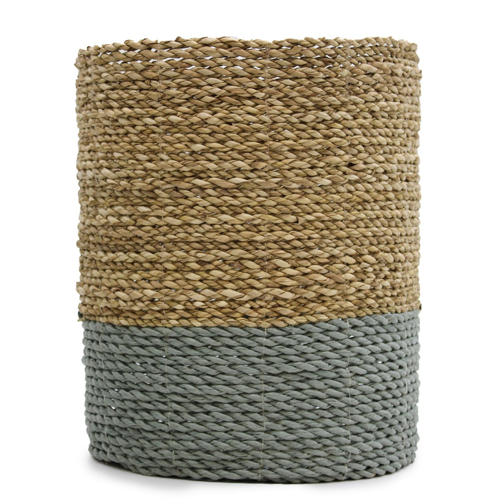 Seagrass & Abu-Abu Raffia Set - 2 Vase & 2 Bins - Image seagrass--abuabu-raffia-set--2-vase--2-bins-nva-03