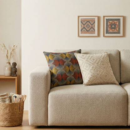 Urban Swirl Cotton Cushion Cover – 45 x 45cm