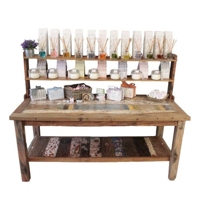 A&C 2.2m Standard Table with top shelf - Image ac-22m-standard-table-with-top-shelf-acshop-06