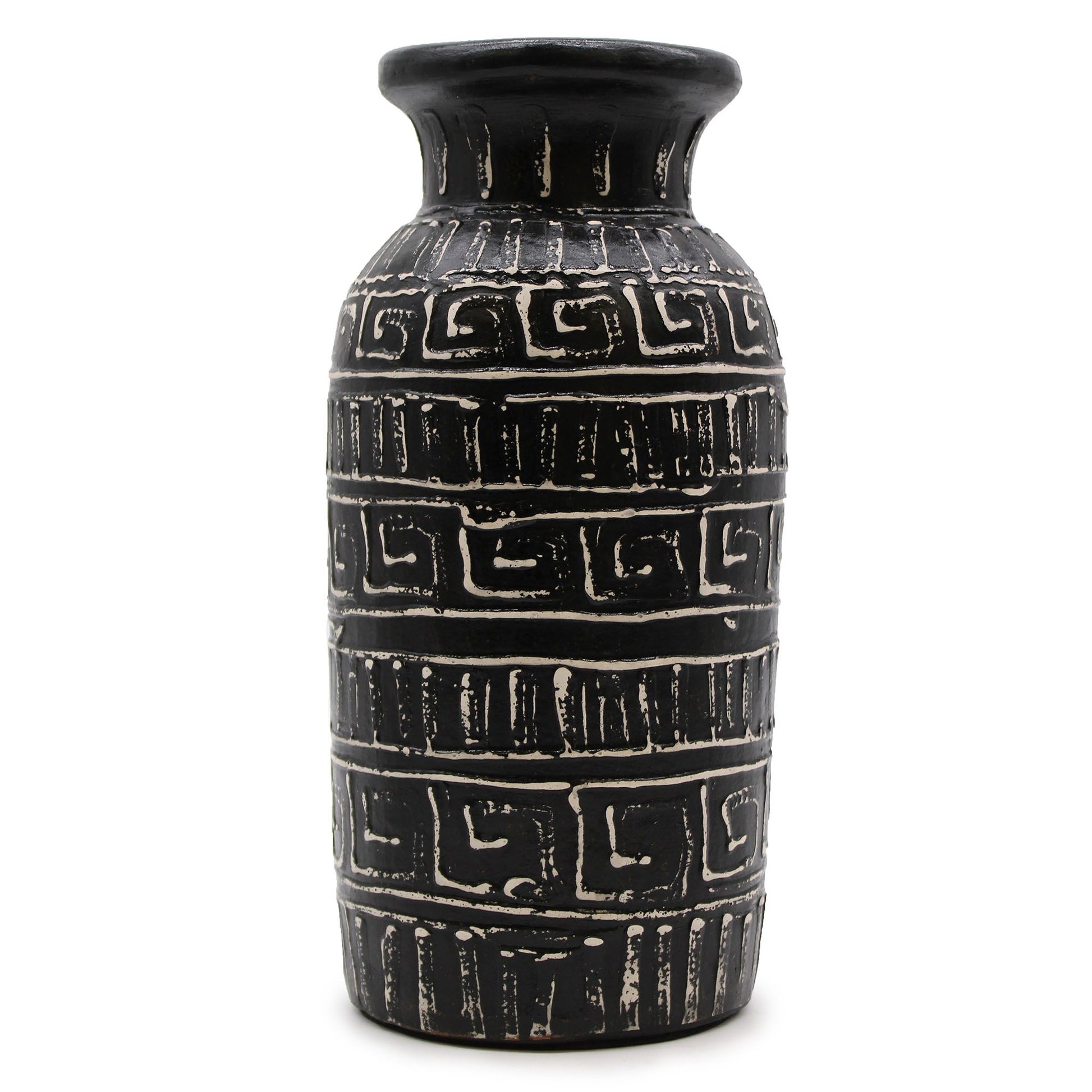 Greek Straight Vase - Chocolate - Image greek-straight-vase--chocolate-bcv-02