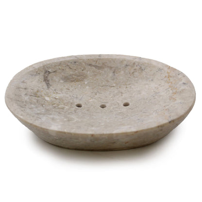 Classic Oval Cream Marble Soap Dish - Image classic-oval-cream-marble-soap-dish-ssd-10