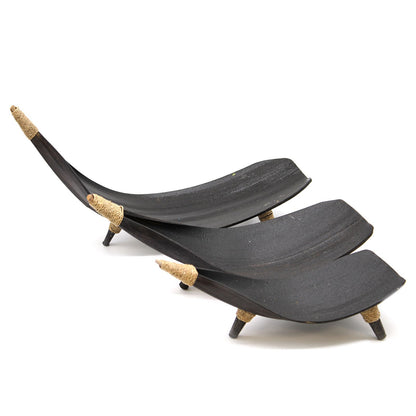 Coconut Leaf Fruit Bowl Set - Chocolate - Image coconut-leaf-fruit-bowl-set--chocolate-clfb-03
