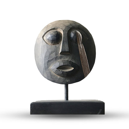 Timor Tribal Decorative Mask - Antique 27x20cm - Image timor-tribal-decorative-mask--antique-27x20cm-vintep-12