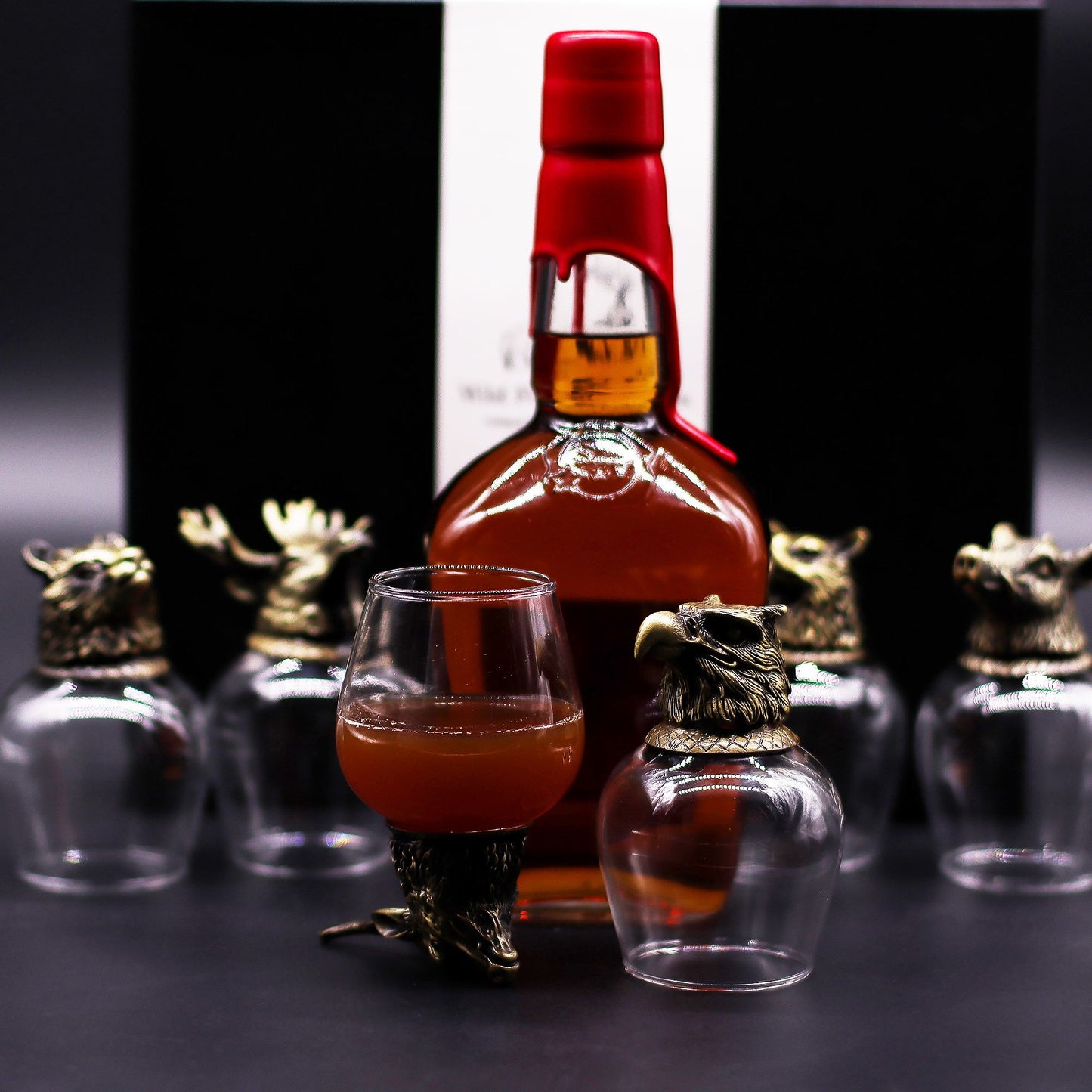 Gift Set of 6 Glasses (100ml) - Wild Forest Creatures - Antique Bronze - Image gift-set-of-6-glasses-100ml--wild-forest-creatures--antique-bronze-bbug-05