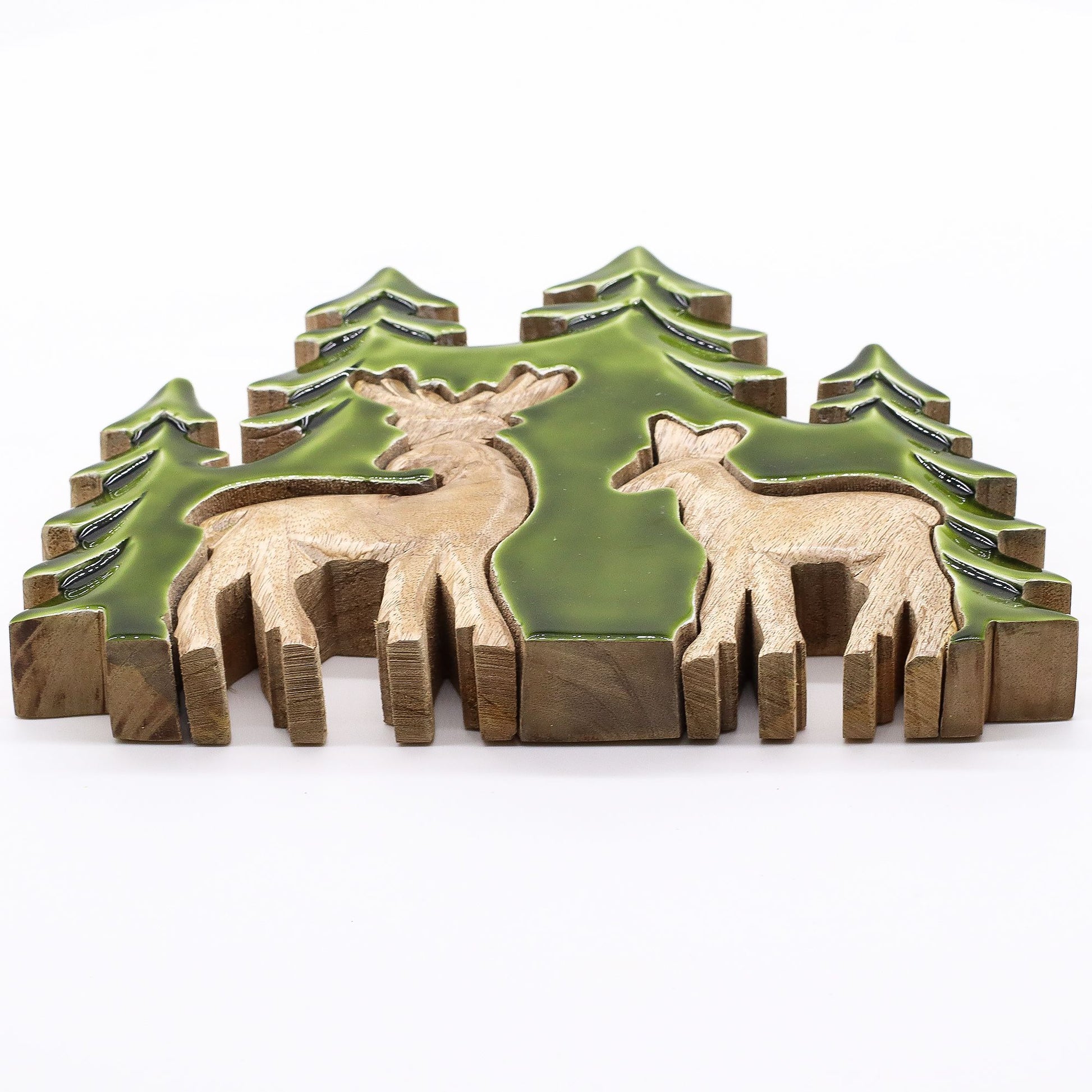 Lost in the Forrest -  Two Dear in the Forrest 3D Wooden Decoration - 18x23cm - Image lost-in-the-forrest---two-dear-in-the-forrest-3d-wooden-decoration--18x23cm-lif-03