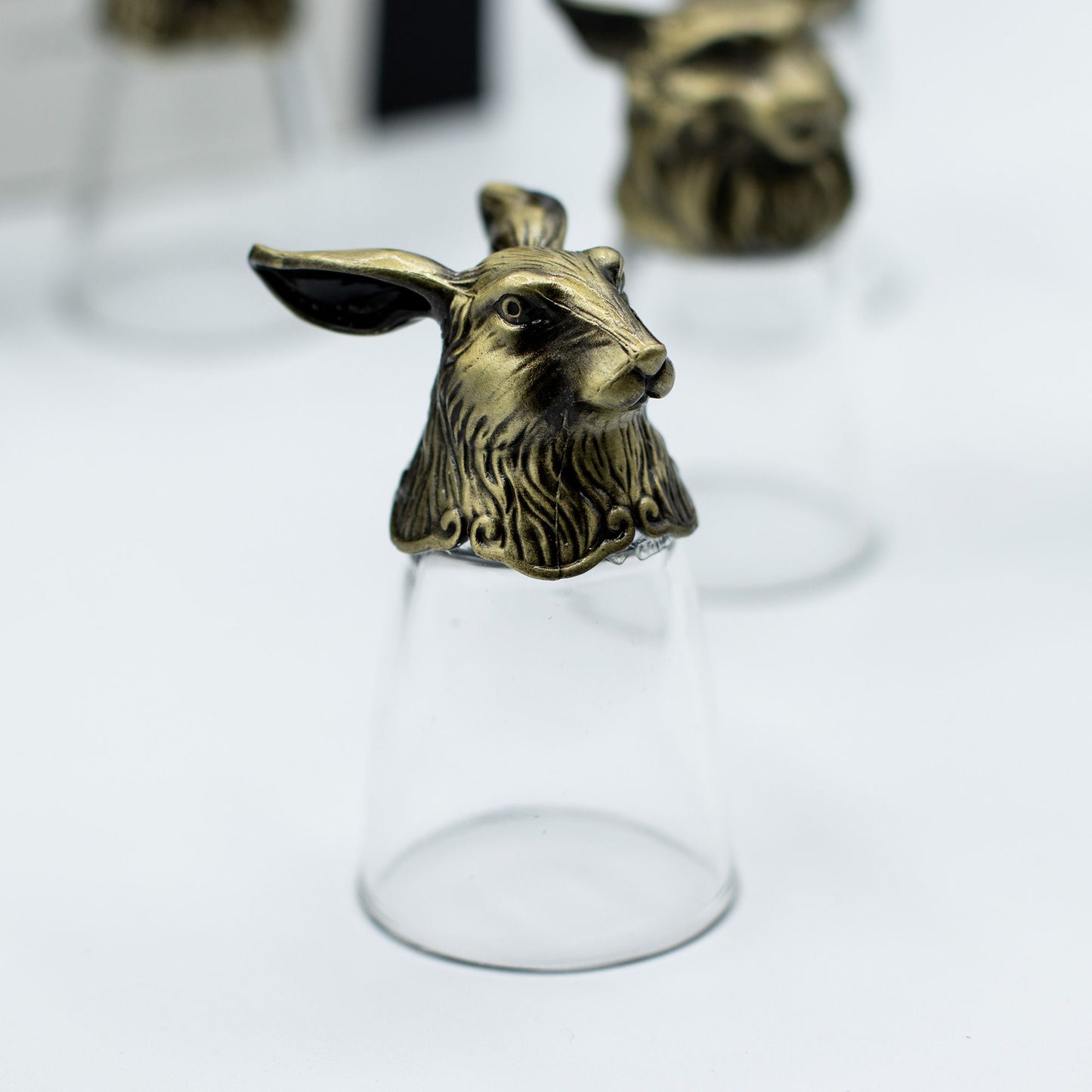 Gift Set of 12 Bottom Up Shot Glasses (25ml) - Forest & Mystical Creatures - Antique Bronze - Image gift-set-of-12-bottom-up-shot-glasses-25ml--forest--mystical-creatures--antique-bronze-bbug-01