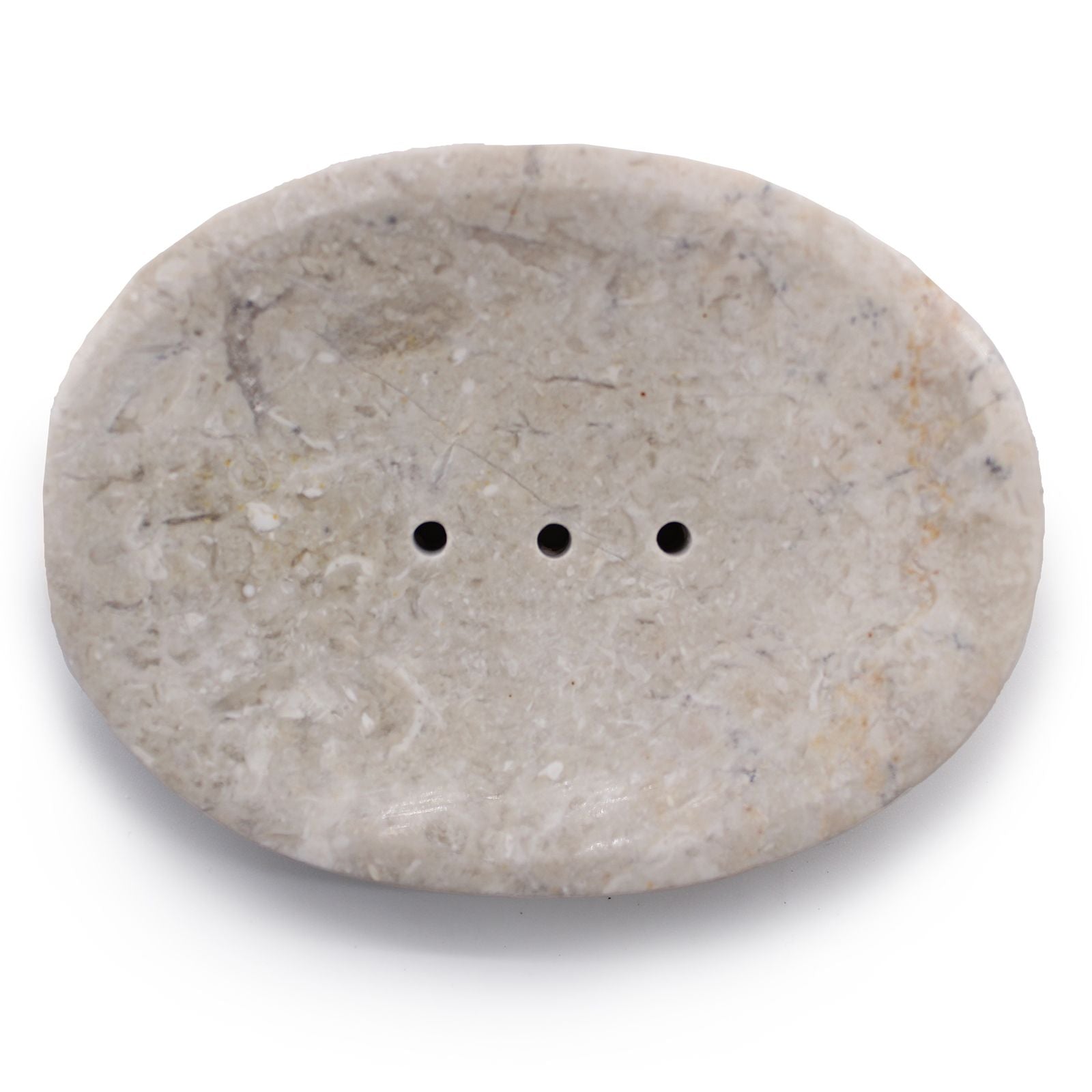Classic Oval Cream Marble Soap Dish - Image classic-oval-cream-marble-soap-dish-ssd-10