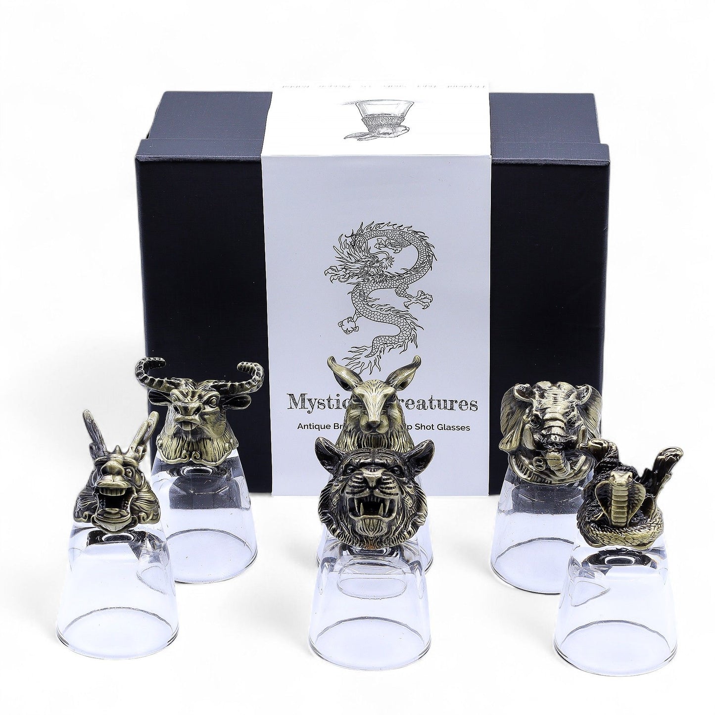 Gift Set of 6 Shot Glasses (50ml) - Mystical Creatures - Antique Bronze - Image gift-set-of-6-shot-glasses-50ml--mystical-creatures--antique-bronze-bbug-04