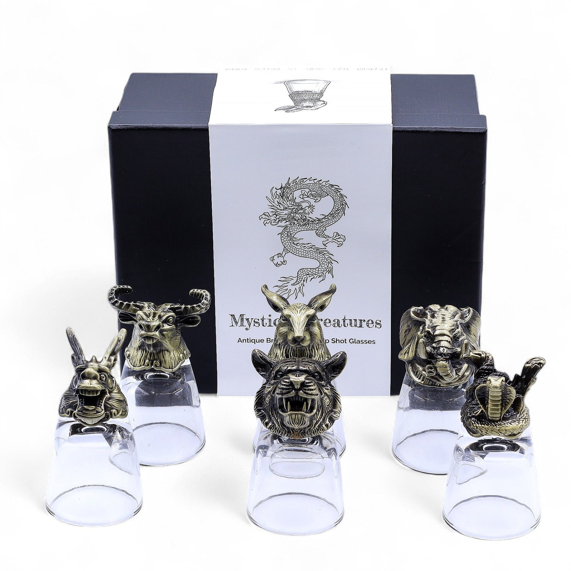Gift Set of 6 Shot Glasses (50ml) - Mystical Creatures - Antique Bronze - Image gift-set-of-6-shot-glasses-50ml--mystical-creatures--antique-bronze-bbug-04
