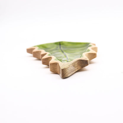 Lost in the Forrest -  Enamel Leaf Wooden Bowl - 33x17cm - Image lost-in-the-forrest---enamel-leaf-wooden-bowl--33x17cm-lif-08