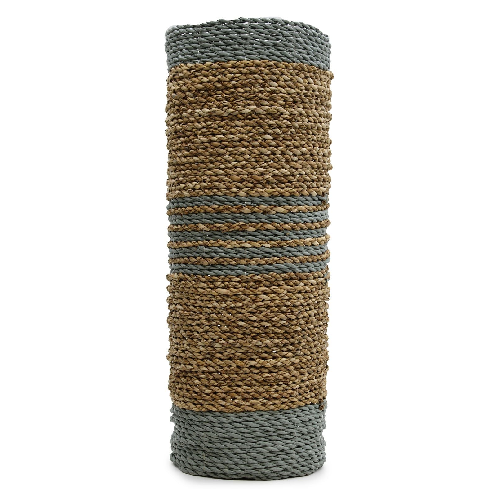 Seagrass & Abu-Abu Raffia Set - 2 Vase & 2 Bins - Image seagrass--abuabu-raffia-set--2-vase--2-bins-nva-03