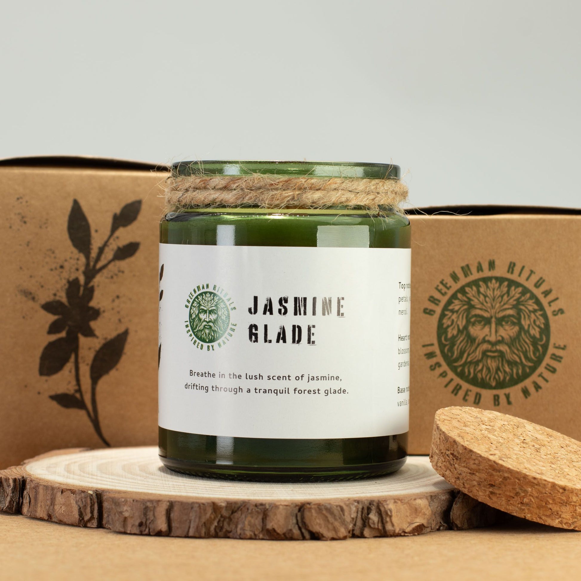 Greenman Woodwick Soy Candle - Jasmine Glade - Image greenman-woodwick-soy-candle--jasmine-glade-wsoyc-03
