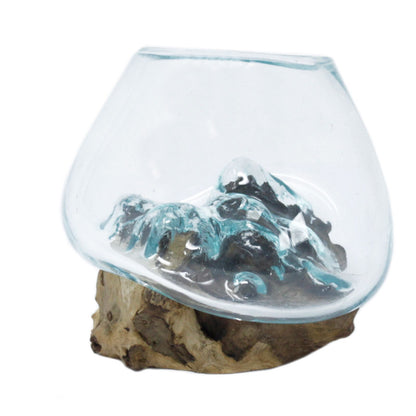 Molten Glass on Wood - Small Bowl - Image molten-glass-on-wood--small-bowl-mgw-01