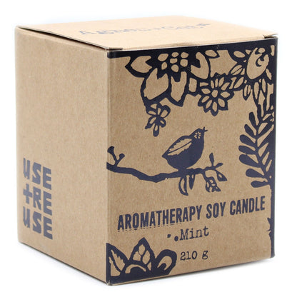 Agnes + Cat Herb Garden Candles - Mint - Image agnes--cat-herb-garden-candles--mint-achc-03