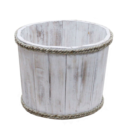 Small Wooden Storage Tub – Whitewash - Image small-wooden-storage-tub--whitewash-rds-148