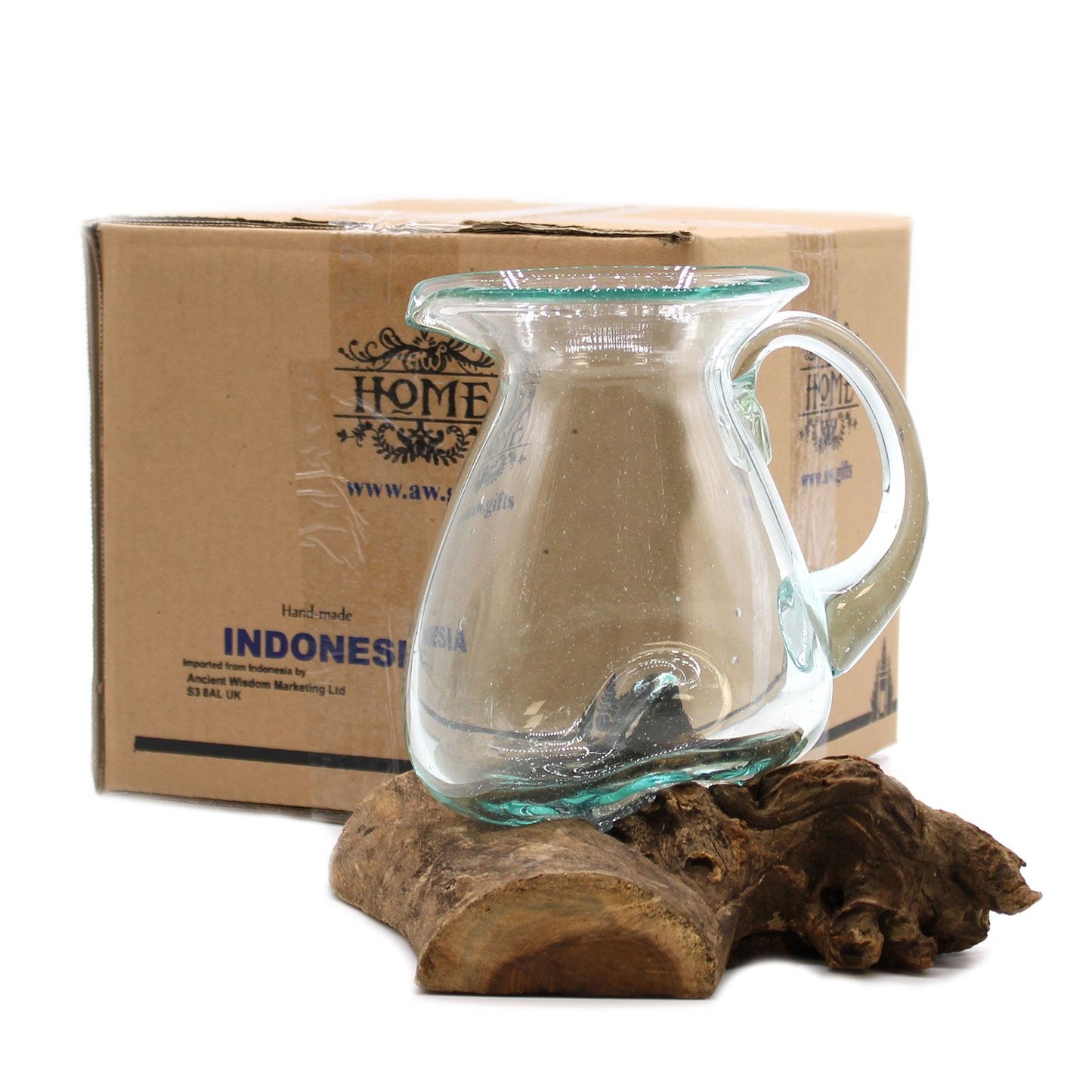 Molten Glass on Wood- Water Jug - Image molten-glass-on-wood-water-jug-mgw-08