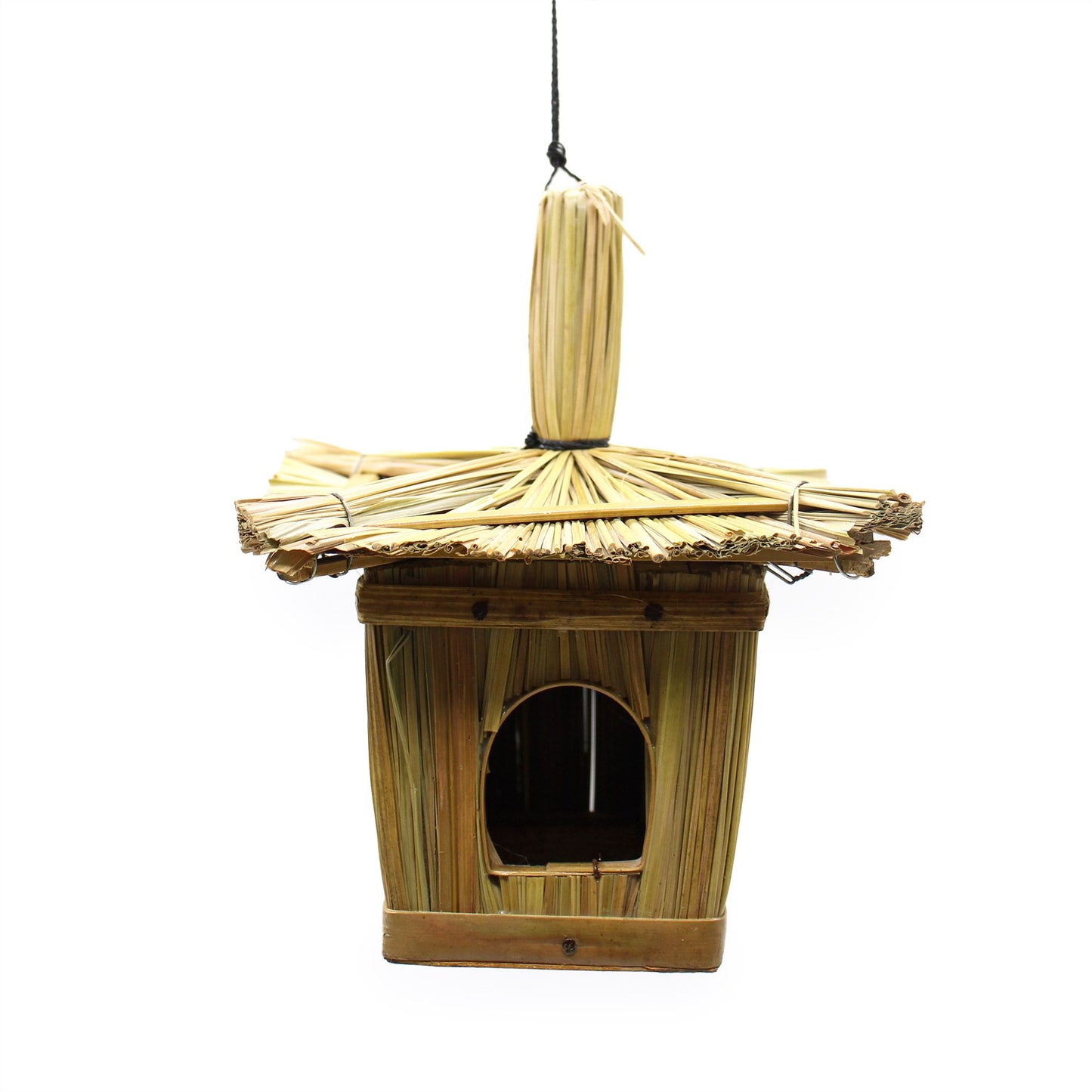 Small Square Seagrass Bird Box 18x13cm - Image small-square-seagrass-bird-box-18x13cm-birdb-02