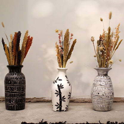 Bamboo Motif Shaped Vase - Natural - Image bamboo-motif-shaped-vase--natural-bcv-05