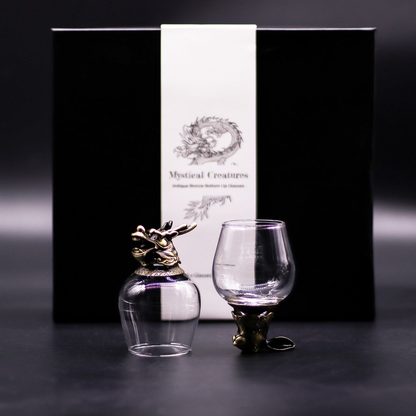 Gift Set of 6 Glasses (100ml) - Mystical Creatures - Antique Bronze - Image gift-set-of-6-glasses-100ml--mystical-creatures--antique-bronze-bbug-06