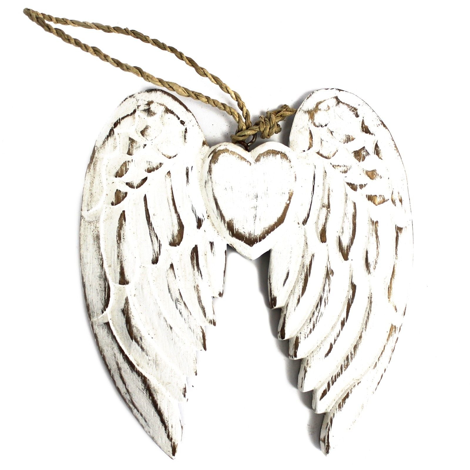 Hand Crafted Small Double Angel Wing & Heart - 15cm - Image hand-crafted-small-double-angel-wing--heart--15cm-awl-05