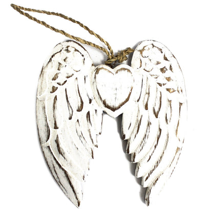 Hand Crafted Small Double Angel Wing & Heart - 15cm - Image hand-crafted-small-double-angel-wing--heart--15cm-awl-05