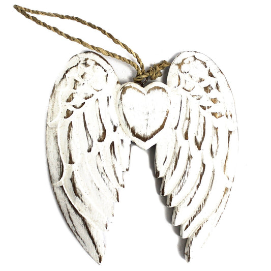 Hand Crafted Small Double Angel Wing & Heart - 15cm - Image hand-crafted-small-double-angel-wing--heart--15cm-awl-05