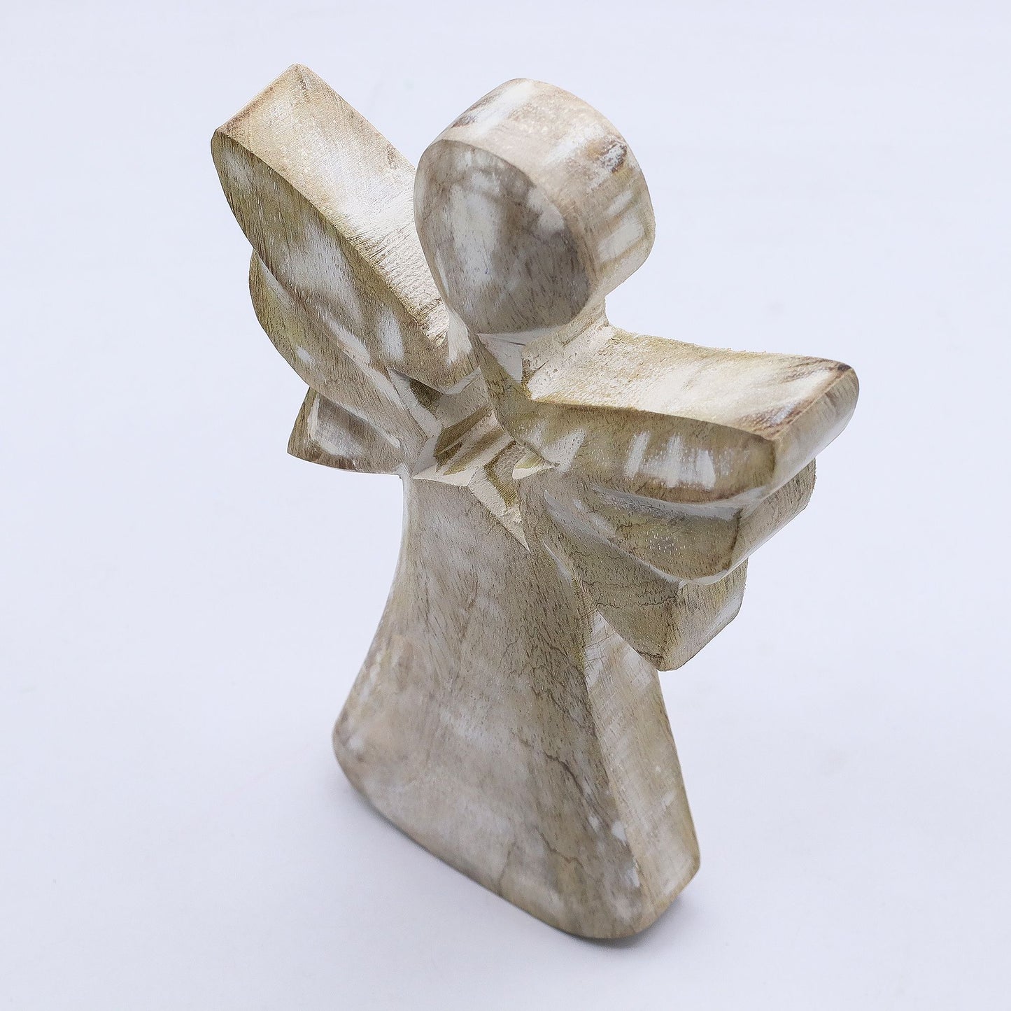 Mango Wood Angel - Whitewash with Star Cut Out - Image mango-wood-angel--whitewash-with-star-cut-out-wang-06