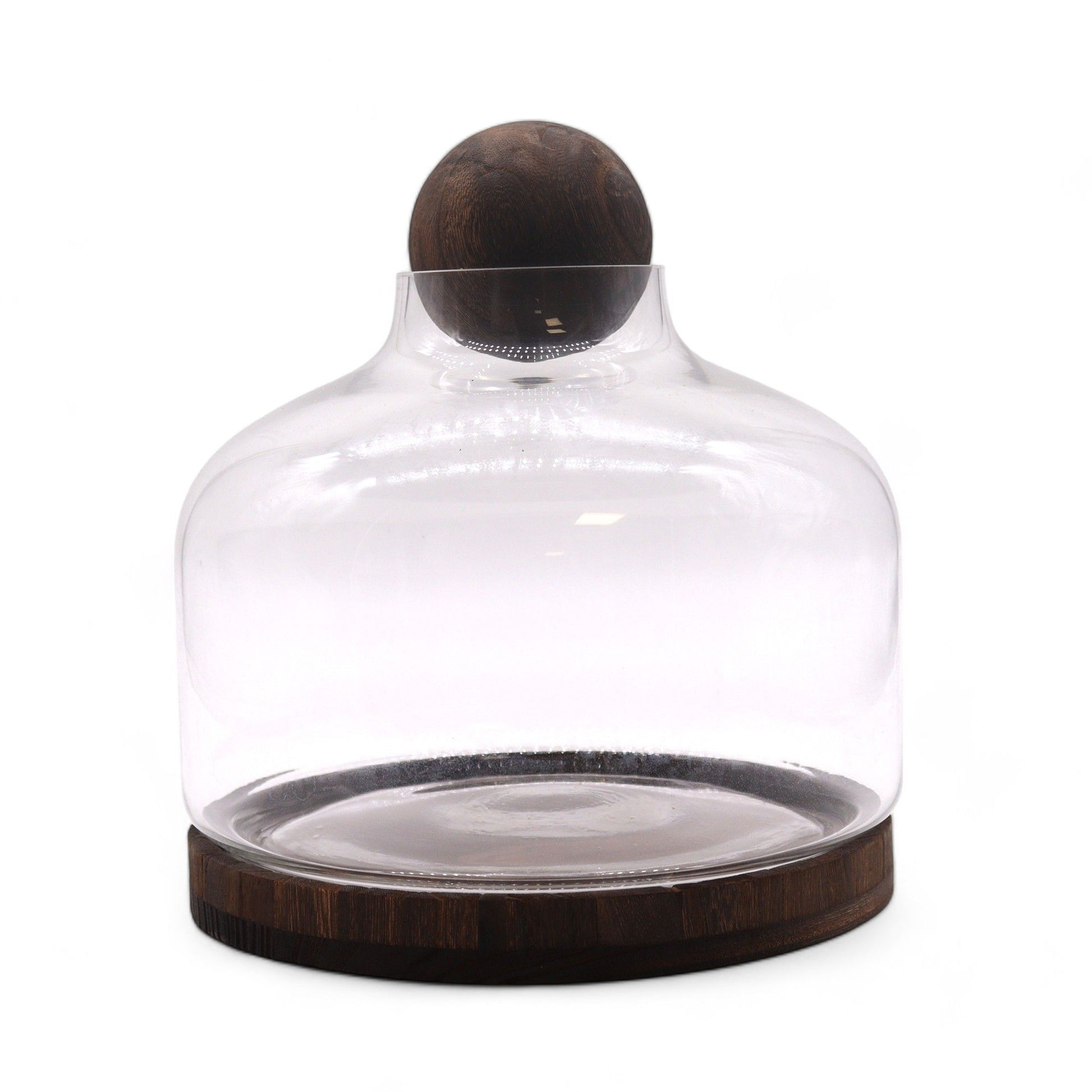 Ex-Large Ball Top Terrarium on Dark Tung Wood - Image exlarge-ball-top-terrarium-on-dark-tung-wood-gter-15