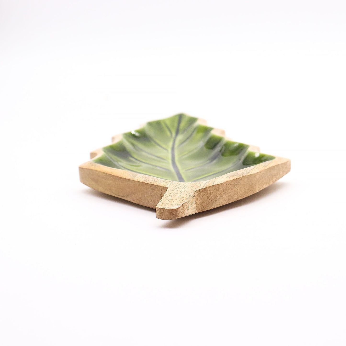 Lost in the Forrest -  Enamel Leaf Wooden Bowl - 33x17cm - Image lost-in-the-forrest---enamel-leaf-wooden-bowl--33x17cm-lif-08