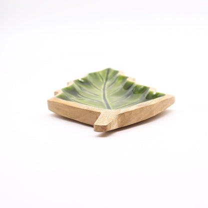 Lost in the Forrest -  Enamel Leaf Wooden Bowl - 33x17cm - Image lost-in-the-forrest---enamel-leaf-wooden-bowl--33x17cm-lif-08