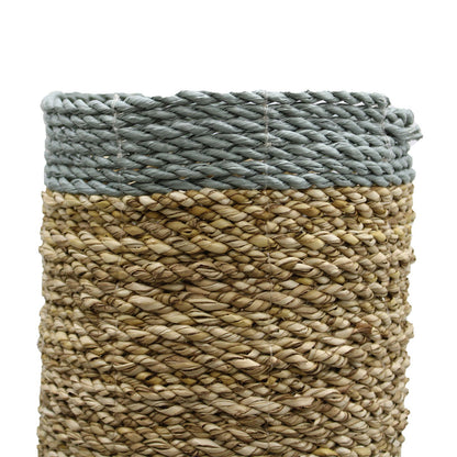 Seagrass & Abu-Abu Raffia Set - 2 Vase & 2 Bins - Image seagrass--abuabu-raffia-set--2-vase--2-bins-nva-03