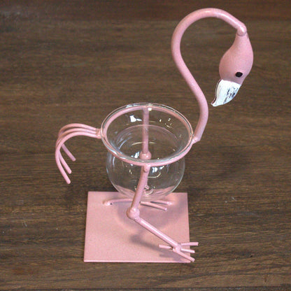 Hydroponic Home Décor - Pink Metal Flamingo Des 1 - Image hydroponic-home-dcor--pink-metal-flamingo-des-1-hhd-13