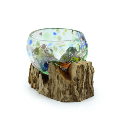 Molten Coloured Glass on Wood - Small Bowl - Image molten-coloured-glass-on-wood--small-bowl-mgw-39