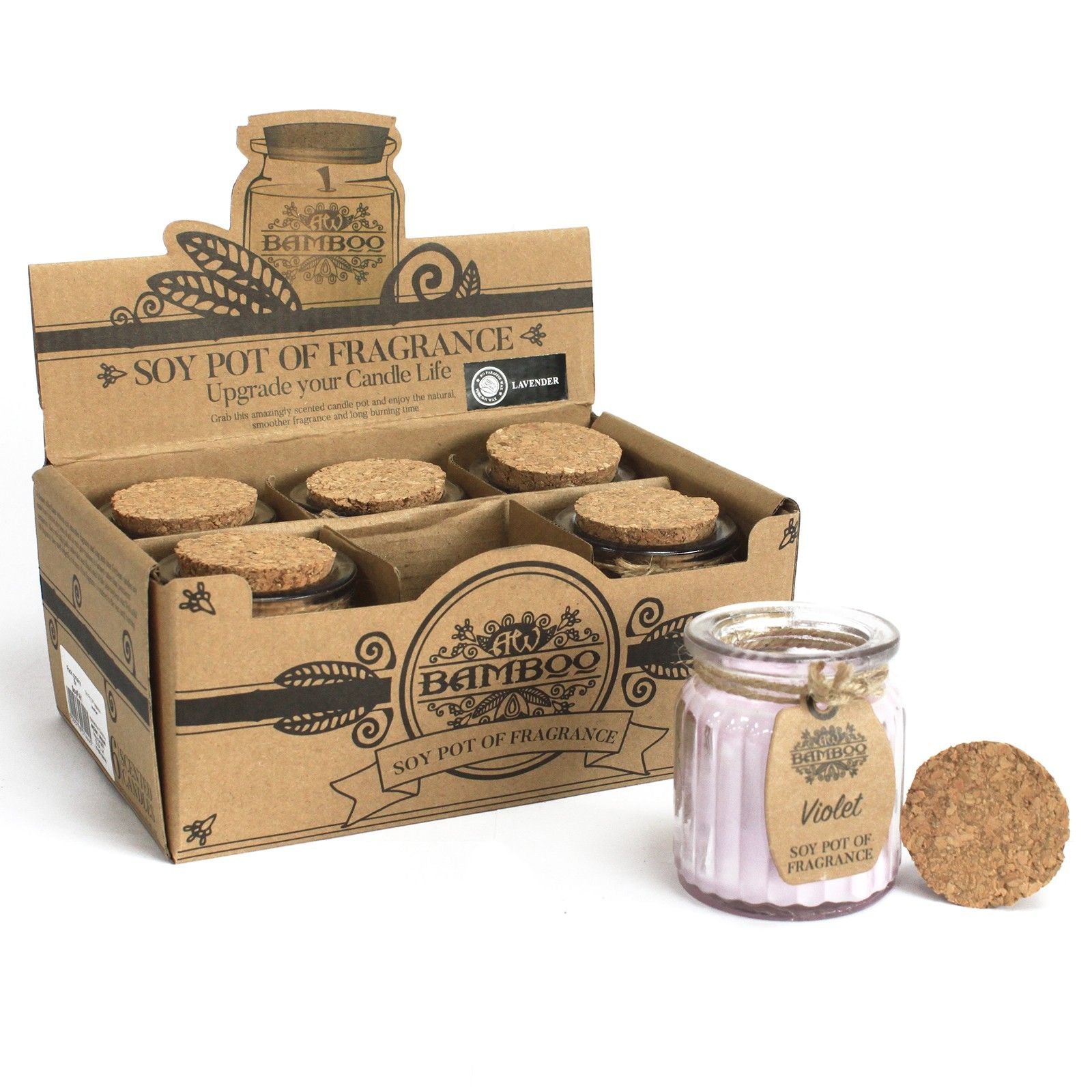 Violet Soy Pot of Fragrance Candles - Image violet-soy-pot-of-fragrance-candles-soyp-04