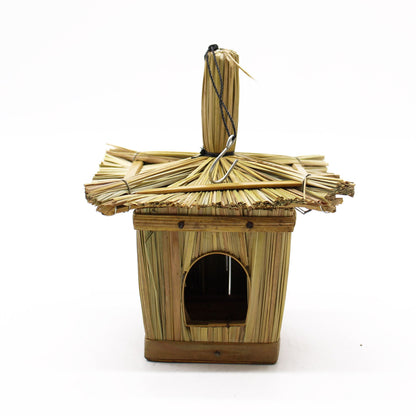 Small Square Seagrass Bird Box 18x13cm - Image small-square-seagrass-bird-box-18x13cm-birdb-02