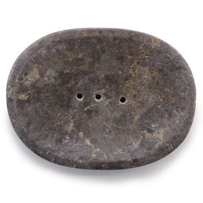 Classic Oval Grey Marble Soap Dish - Image classic-oval-grey-marble-soap-dish-ssd-11