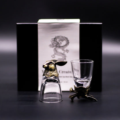 Gift Set of 6 Shot Glasses (50ml) - Mystical Creatures - Antique Bronze - Image gift-set-of-6-shot-glasses-50ml--mystical-creatures--antique-bronze-bbug-04