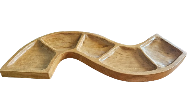 Snake Shaped Teak Bowl - Image snake-shaped-teak-bowl-teakb-29