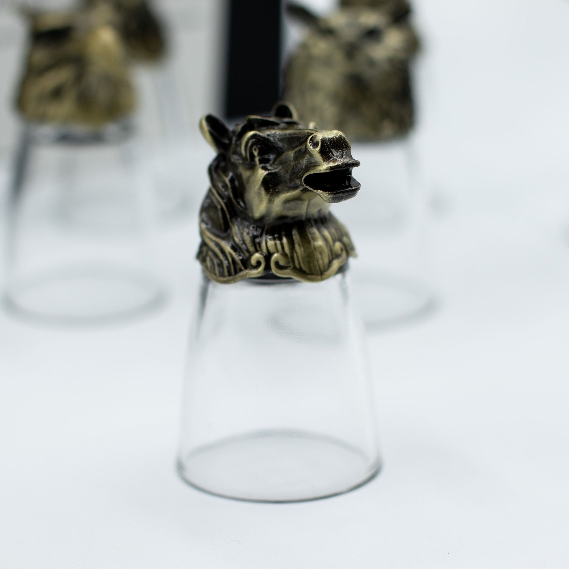 Gift Set of 12 Bottom Up Shot Glasses (25ml) - Forest & Mystical Creatures - Antique Bronze - Image gift-set-of-12-bottom-up-shot-glasses-25ml--forest--mystical-creatures--antique-bronze-bbug-01