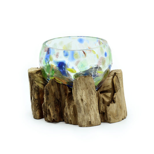 Molten Coloured Glass on Wood - Small Bowl - Image molten-coloured-glass-on-wood--small-bowl-mgw-39