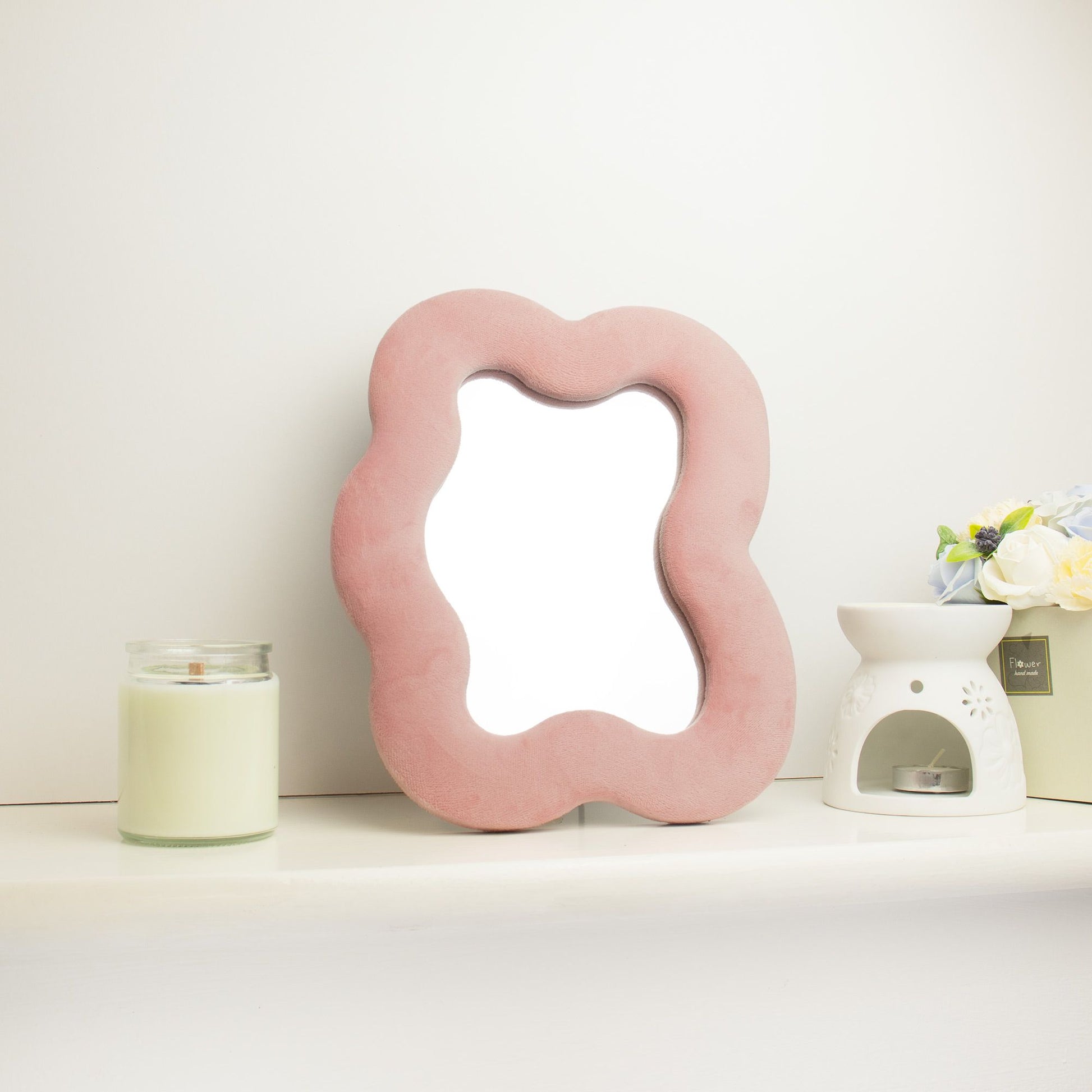 Soft Squiggly Mirror – Square Pebble – Rose Blush (22.5x27x2.3cm) - Image soft-squiggly-mirror--square-pebble--rose-blush-225x27x23cm-ssm-04