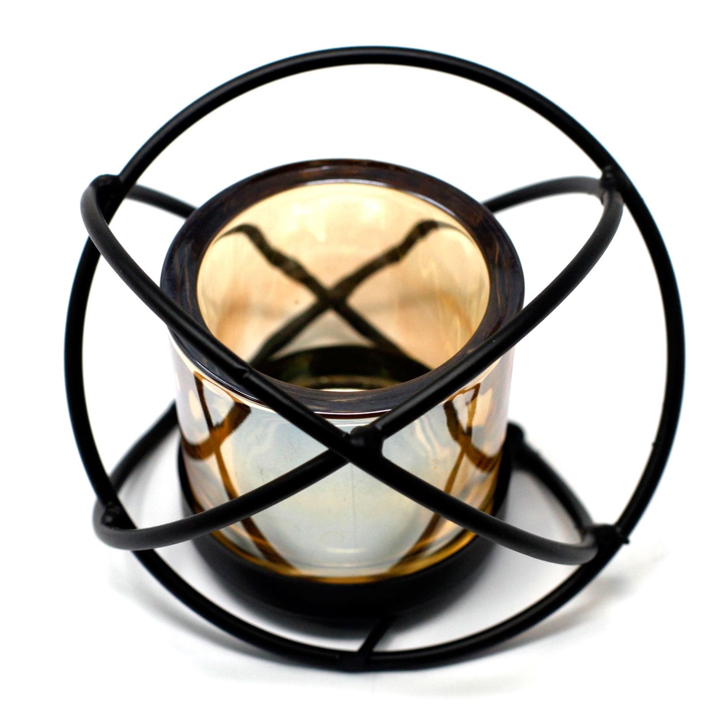 Centrepiece Iron Votive Candle Holder - 1 Cup Single Ball - Image centrepiece-iron-votive-candle-holder--1-cup-single-ball-civch-01