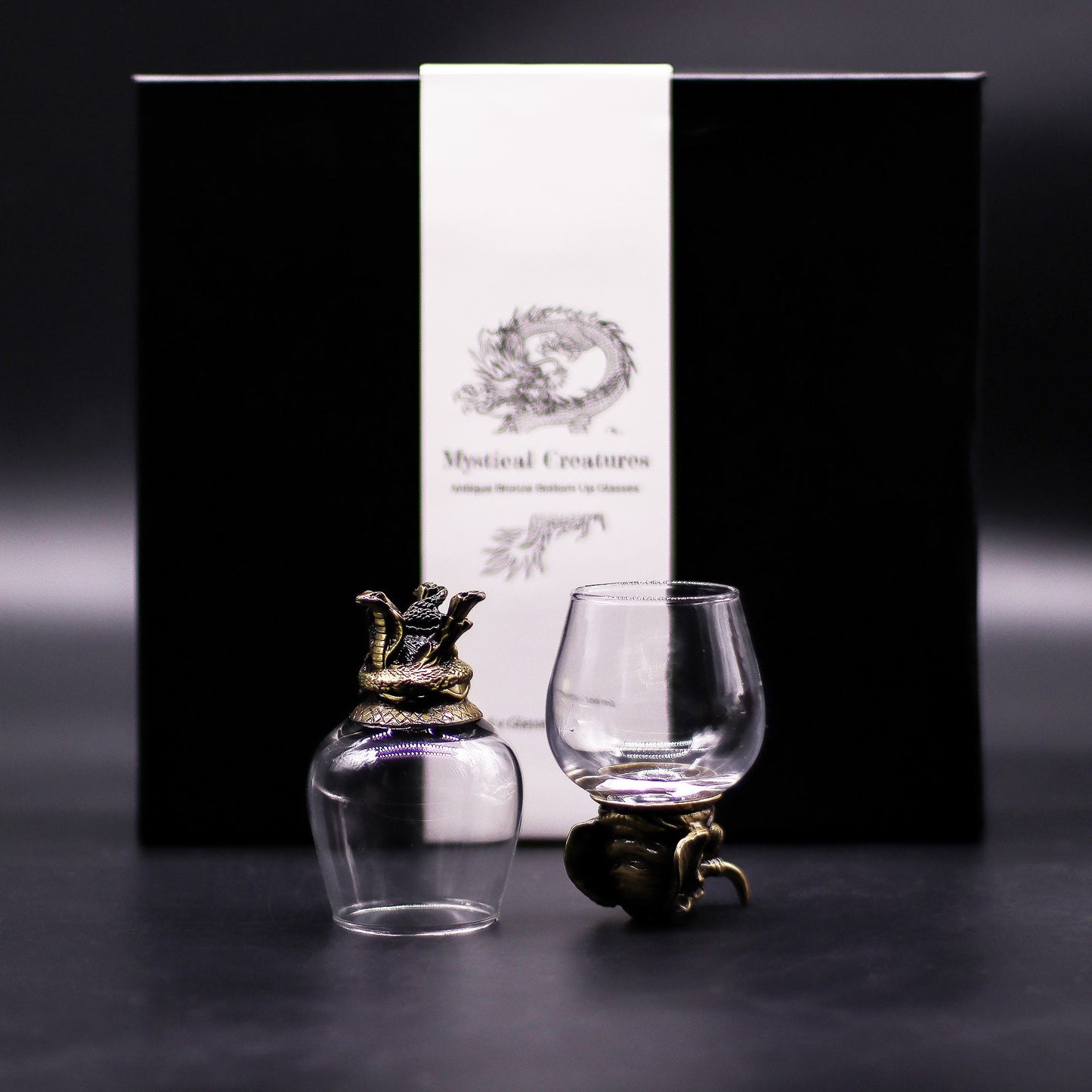 Gift Set of 6 Glasses (100ml) - Mystical Creatures - Antique Bronze - Image gift-set-of-6-glasses-100ml--mystical-creatures--antique-bronze-bbug-06