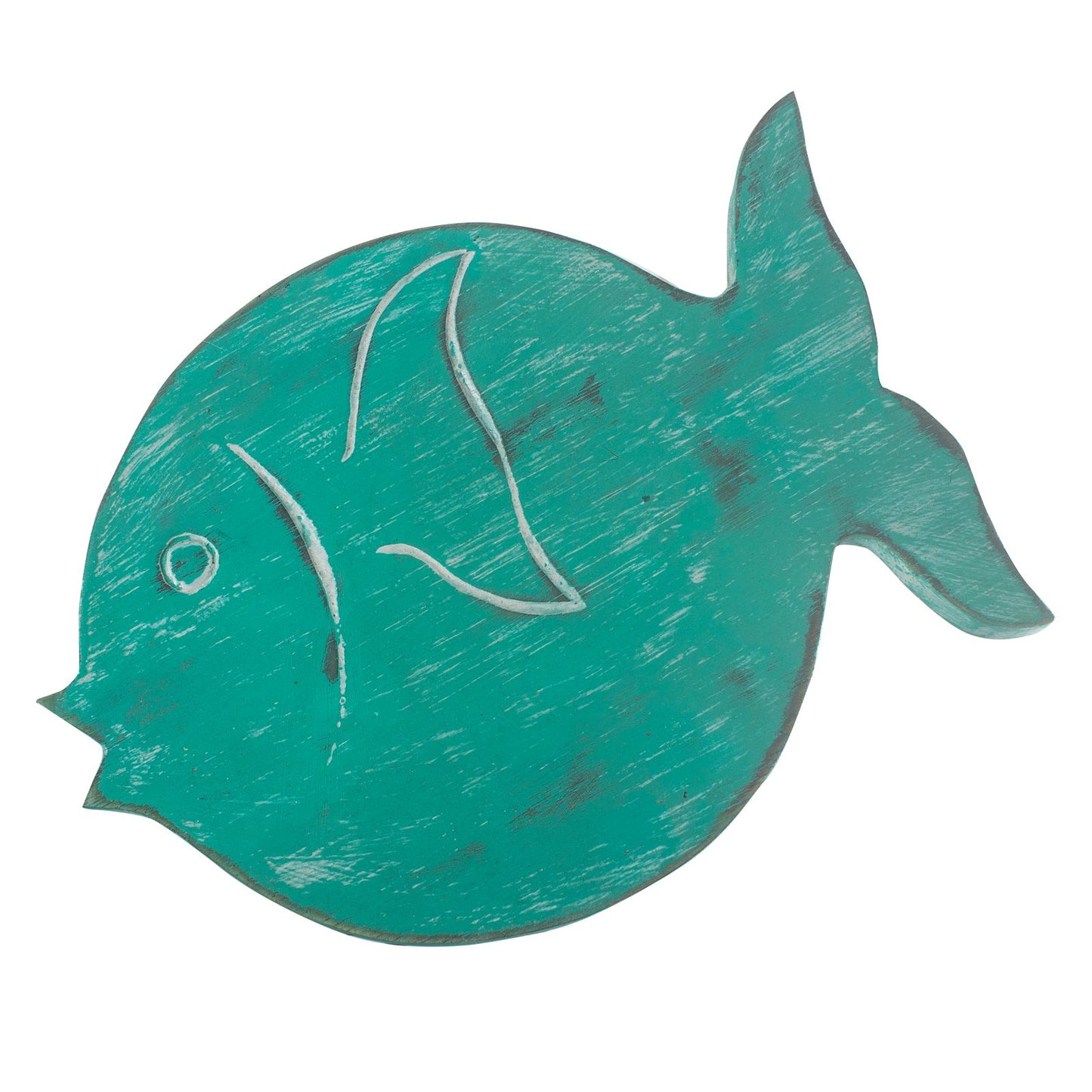 Albasia Wood Fish Stand - Turquoise - Image albasia-wood-fish-stand--turquoise-hps-07