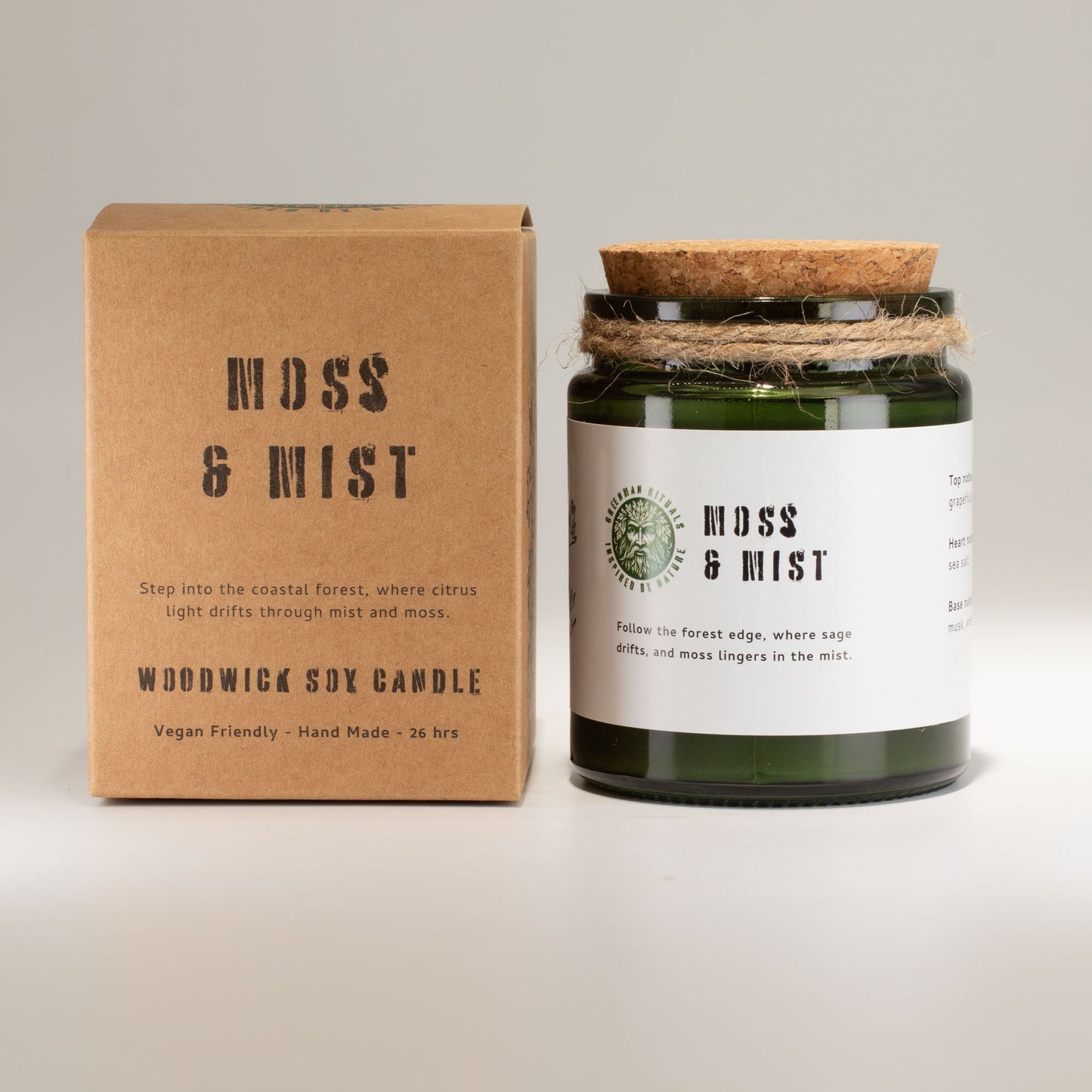 Greenman Woodwick Soy Candle - Moss & Mist - Image greenman-woodwick-soy-candle--moss--mist-wsoyc-11