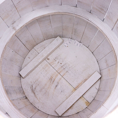 Beer Barrel Table – Whitewash Wood 60 x 48.5 cm - Image beer-barrel-table--whitewash-wood-60-x-485-cm-bts-03