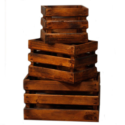 Wooden Storage Crates – Brown (Set of 3) - Image wooden-storage-crates--brown-set-of-3-rds-151