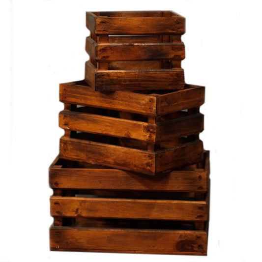 Wooden Storage Crates – Brown (Set of 3) - Image wooden-storage-crates--brown-set-of-3-rds-151