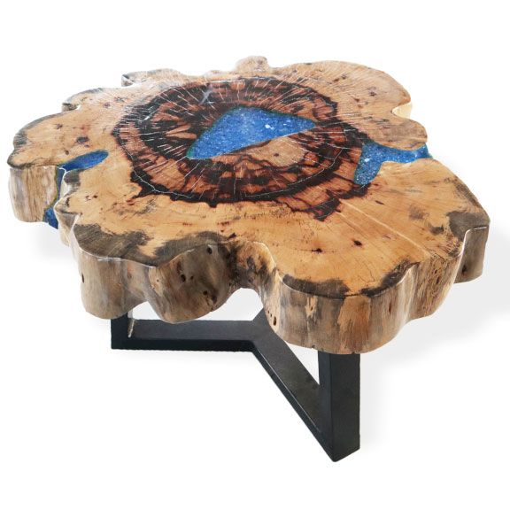 Tamarind and Resin Coffee Table - Sky Blue - Image tamarind-and-resin-coffee-table--sky-blue-rwa-02