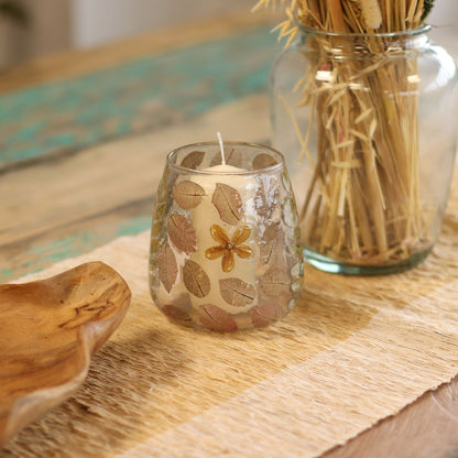 Natural Floral Glass - Vase Candle Holder - Primavera  - (12x11cm) - Image natural-floral-glass--vase-candle-holder--primavera---12x11cm-nfg-06